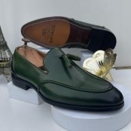 Green Tassel Leather Loafer (Szs Available: 41, 45 and 46 Only)