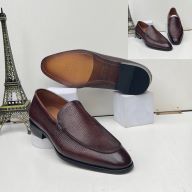 Coffee Brown Rough-Leather Slip-on Loafer (Szs Av: 42, 43, 45, 46 and 47 Only)