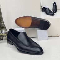 Black Rough-Leather Slip-on Loafer (Szs Av: 42 and 46 Only)